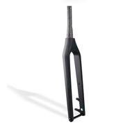 HZXQCVB Fourche Rigide en Carbone pour VTT 27,5/29pouces Fourche De Vélo 1-1/2 Pouce Fourche Avant Conique Boost Axe Traversant 15 X 110mm Frein À Disque(29in-Black)