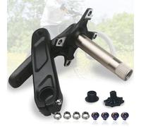 HZXQCVB Vélos De Montagne Bras De Manivelle 127mm Creux Intégré Jeu De Manivelles Alliage D'aluminium 4 Griffes 104BCD Pédalier Gauche Et Droite(Without BB)