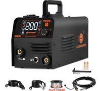 HZXVOGEN Machine de soudage, fonctionnement bi-tension, alimentation automatique du fil, HVM200-a