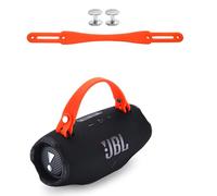 Hzycwgone Dragonne de Transport pour JBL Xtreme 4/Xtreme 3/Xtreme 2, Enceinte Portable Bluetooth,pour Xtreme4/3/2 Haut-Parleur Poignée de Amovible Accessoires en Silicone(Orange)