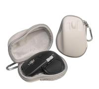 Hzycwgone Étui de Voyage pour Logitech MX Master 4 / MX Master 3 / MX Master 3S Souris sans Fil,Sac Rigide Housse de Protection Coque pour MX Master Souris Ergonomique et Accessoires,Étui Gris