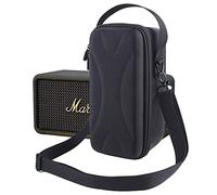 Hzycwgone Housse Coque Étui pour Marshall Middleton Haut-Parleur Bluetooth Portable sans Fil,Middleton Housse de Transport EVA Rigide Sac à bandoulière w/Poche en Maille supplémentaire (Noir + Gris)