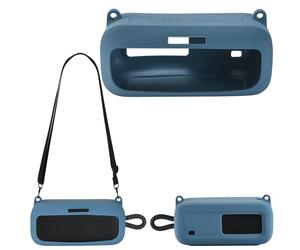 Hzycwgone Housse en Protection pour Bose Nouveauté SoundLink Plus Enceinte Portable Bluetooth,Étui en Silicone Voyage Sac Accessoires avec Sangle pour Bose Soundlink Plus(Bleu Étui)