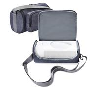 Hzycwgone Sac de Voyage pour Bose Nouvelle Enceinte Portable Soundlink Max,pour Sonos Move/Move 2 Intelligent Haut-Parleur,Housse de Transport pour Sonos Move/Move 2 Base de Chargement,câble(Bleu)