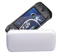 Hzycwgone Sac de Voyage Sacoche Rigide pour MSI Claw A1M 7" Console Gaming | Housse de Transport Étui de Protection avec Poignée & Accessoires Pochette pour Claw A1M Handheld, Extérieur et Voyage, Blanc
