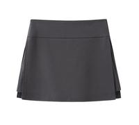 HZYFZPH Women's Vintage Denim Skort Summer Petite High Waist A-Line-Dark Grey-Medium