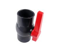 HZZGMANCAJ 1 Pcs 20-110 Mm UPVC Flat Ball Valve Garden Irrigation Hose Connection Fittings Aquarium Switch Globe Valve Big Size(ID 25 mm)