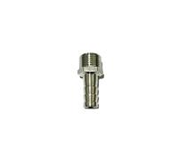 HZZGMANCAJ 5 PCS DN10 3/8" BSPP Male x 10mm Hose Barb Splicer Hosetail Fitting 201 Stainless Steel