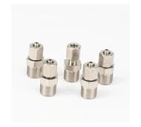 HZZGMANCAJ 5pcs 1/8" BSP Male Thread to Quick fit for 4x2.5mm Hose Brass Pneumatic Pipe Hose Coupler Fitting Connector Adapter
