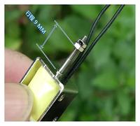 HZZGMANCAJ DC 12V-24V Through Type Electromagnet Stroke Adjustable 5MM Impact Type Solenoid Small DS-0520S