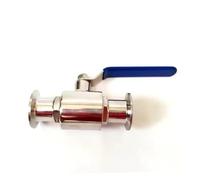 HZZGMANCAJ Fit 63mm Pipe OD x 2.5" Tri Clamp Ball Shut Off Valve SUS 316L Stainless Beer Brewing Home