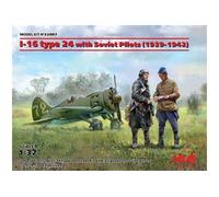 ICM Maquette I-16 Type 24 avec pilotes soviétiques (1939-42) Édition limitée 1:32