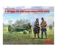 ICM Maquette I-16 Type 24 avec pilotes soviétiques (1939-42) Édition limitée 1:32