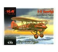 ICM Maquette d'avion Polikarpov I-5 chasseur biplan soviétique 1:72 Neuf