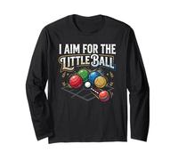 I Aim for The Little Ball Bocce Joueur de Balle Italien Manche Longue