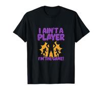 I Ain't a Player Purple Football Fan Humour : T-Shirt