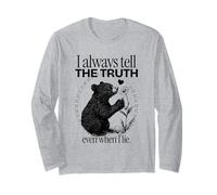 I Always Tell The Truth Even When I Lie (Cute Bear Graphic) Manche Longue