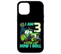 I Am 3 This is How I Roll Two Years Old Tractor 3e Anniversaire Coque pour iPhone 12/12 Pro