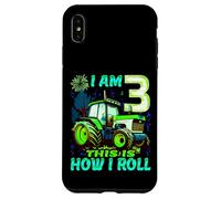 I Am 3 This is How I Roll Two Years Old Tractor 3e Anniversaire Coque pour iPhone XS Max