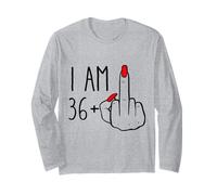 I Am 36 Plus 1 majeur pour un 36e anniversaire pour femme Manche Longue