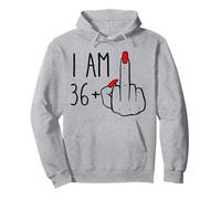 I Am 36 Plus 1 majeur pour un 36e anniversaire pour femme Sweat à Capuche