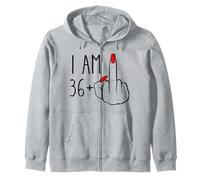 I Am 36 Plus 1 majeur pour un 36e anniversaire pour femme Sweat à Capuche