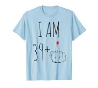 I Am 39 Plus 1 Majeur for A 40th Birthday T-Shirt, Homme, Bleu Céleste, XXL