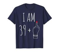 I Am 39 Plus 1 Majeur pour Un 40e Anniversaire pour Femme T-Shirt, Homme, Bleu Marine, 5XL