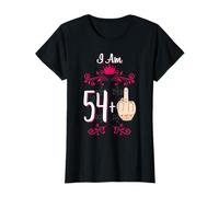 I Am 54 Plus Doigt d'honneur 55e anniversaire 55 ans Reine T-Shirt