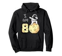I am 8 Space Astronaute Kid Moon Walker 8ème Anniversaire Sweat à Capuche