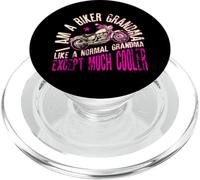 I Am A Biker Grandma Phrase de Moto pour Femme Motard PopSockets PopGrip pour MagSafe