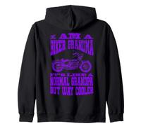 I Am A Biker Grandma Phrase de Moto pour Femme Motard Sweat à Capuche