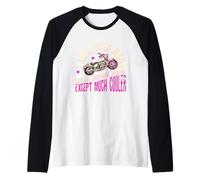 I Am A Biker Mama Phrase de Motard pour Les Femmes Manche Raglan