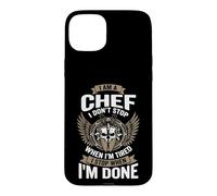 I Am A Chef Funny Cooking I Don't Stop Design Coque pour iPhone 15 Plus