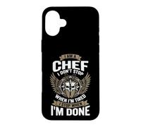 I Am A Chef Funny Cooking I Don't Stop Design Coque pour iPhone 16 Plus