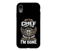 I Am A Chef Funny Cooking I Don't Stop Design Coque pour iPhone XR