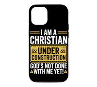 I Am a Christian Under Construction God's Not Done with Me Coque pour iPhone 12/12 Pro