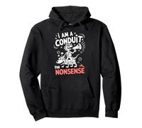 I Am A Conduit For Nonsense Funny Lizard Dog Family Sweat à Capuche