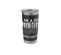I Am A Dad Architecte Architecture Bâtiment Job Architecte Gobelet isotherme en acier inoxydable double paroi