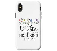 I Am a Daughter of The High King God Bible 2 Corinthian 6:18 Coque pour iPhone X/XS