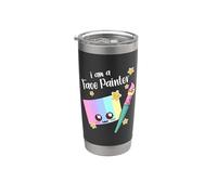 I Am A Face Painter Funny Kawaii Gobelet isotherme en acier inoxydable double paroi