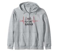 I Am A Flatline Survivor Near Death Suit Un Arrêt Cardiaque Sweat à Capuche