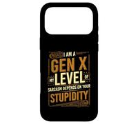 I Am A Gen X My Level of Sarcasm - Génération X Gen Xer Coque pour iPhone 17 Pro Max