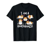 I Am A Hamsteraholic Gold Hamster Rongeur Drôle Hamster T-Shirt