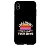 I Am A Menace First And A Woman Second Attitude --- Coque pour iPhone XS Max