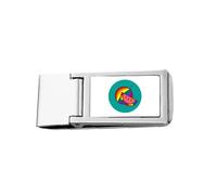 I Am A Queer LGBT Portefeuille fin en acier inoxydable avec pince à billets arc-en-ciel