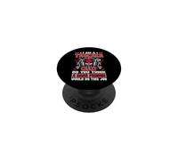 I Am A Trucker Crazy Do You Think Funny Truck Driver PopSockets PopGrip Adhésif
