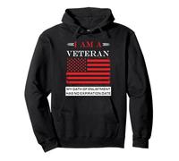 I am A Veteran My Oath Has No Expiration Men's Veteran Sweat à Capuche