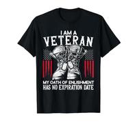 I Am A Veteran My Serment of Enlistment Has No Expiration Date T-Shirt Graphique avec Valeur