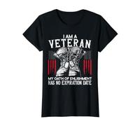 I Am A Veteran My Serment of Enlistment Has No Expiration Date T-Shirt Graphique avec Valeur